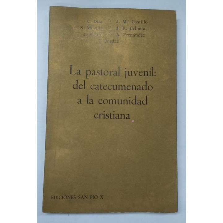 La pastoral juvenil. del catecumenado a la comunidad cristiana